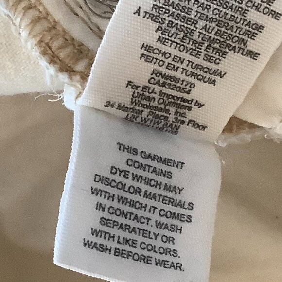 Free People We the Free distressed jeans 29 cream off white - Picture 8 of 8